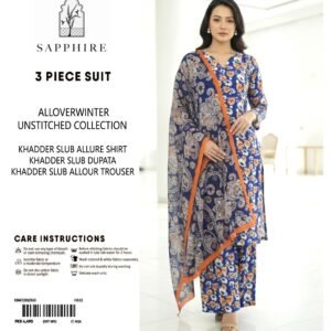 Sapphire Winter Collection – 3 Piece Unstitched Khaddar Suit | Article 9 |