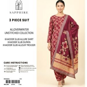 Sapphire Winter Collection – 3 Piece Unstitched Khaddar Suit | Article 21 |