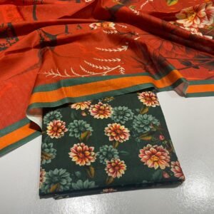 3 Piece Unstitched Khaddar Suit for Women, Premium Khaddar